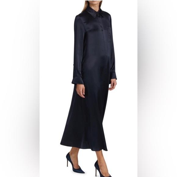 NWT $895 TWP Jennys Silk Shirtdress Maxi Dress Gown - Picture 5 of 8